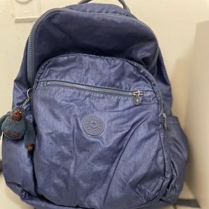 Kipling metallic purple backpack